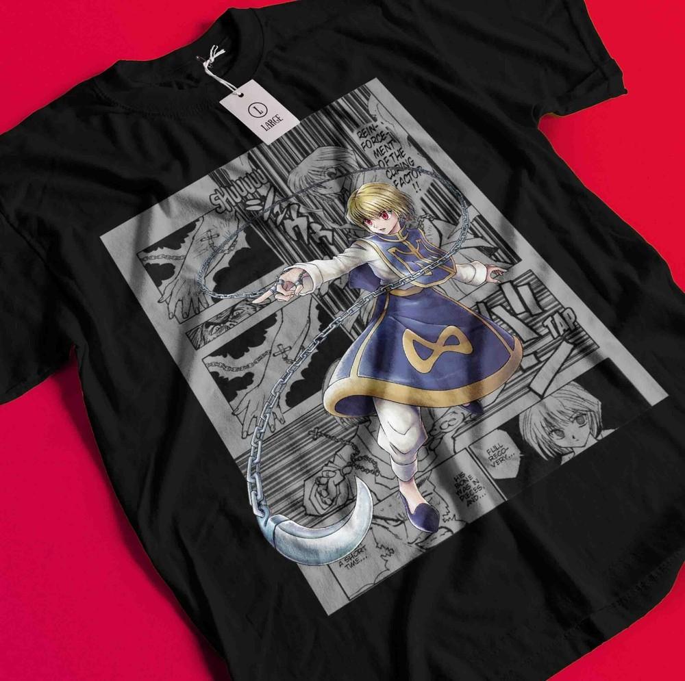 Kurapika Shirt Hunter X Hunter HXH Hisoka Tshirt Killua Tee T-Shirt Leorio Gon AA214