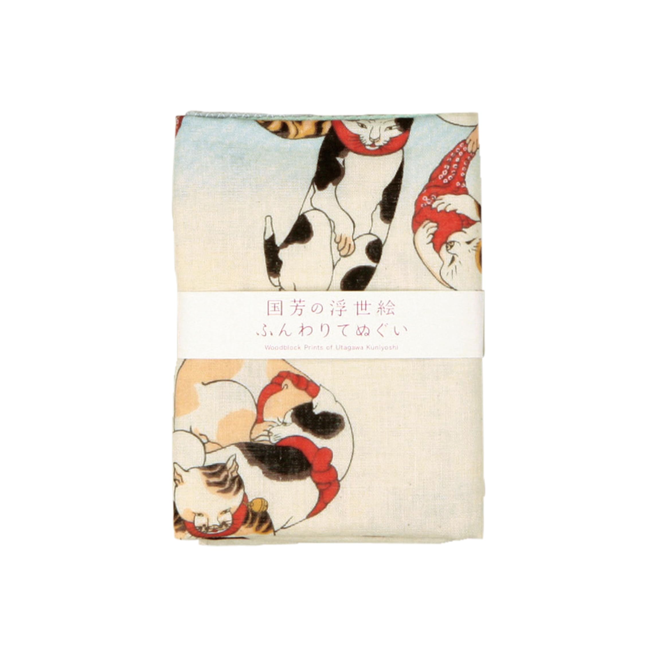 Yamamoto Jin Shoten Double Gauze Tenugui Octopus and Pufferfish Purely Made in Japan (Official) - Ukiyo-e Tenugui (Kuniyoshi)