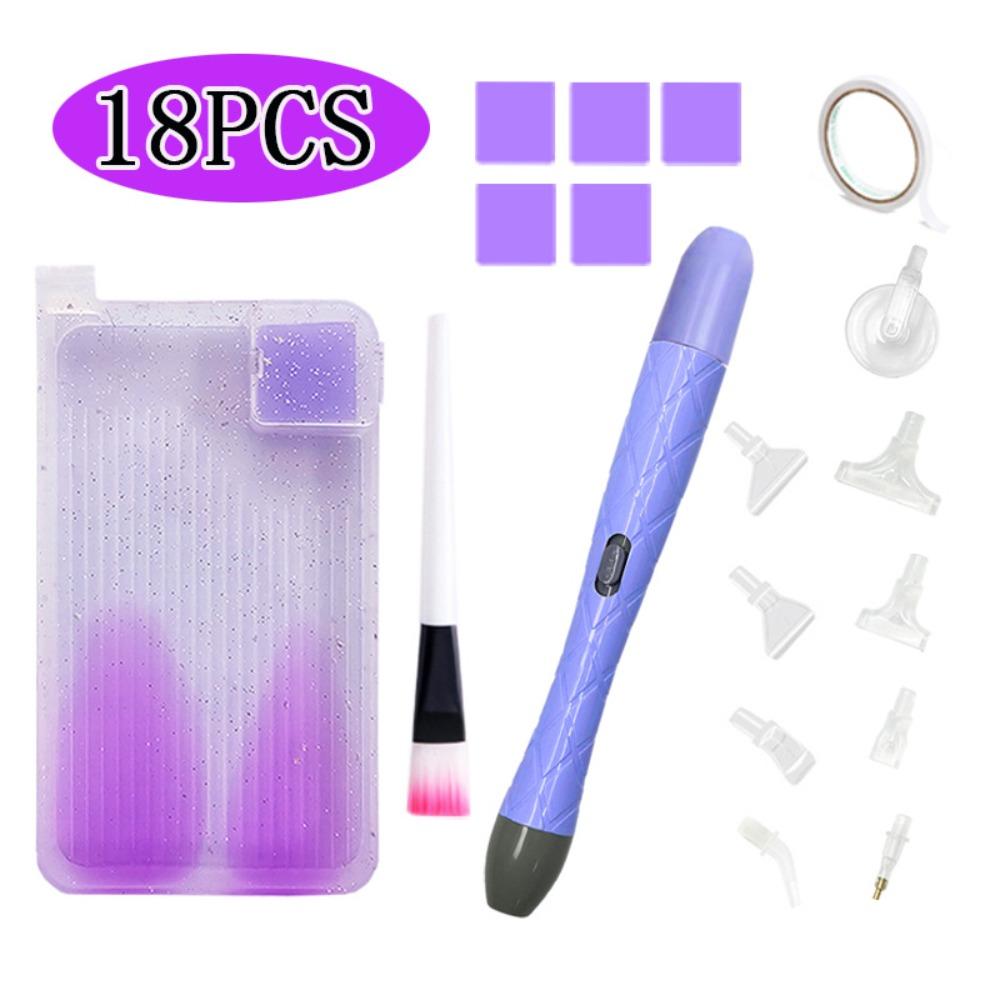 DIY Craft Vacuum Diamond Painting Pen Kits Long-lasting and Stable Beading Plates Electric Diamond Suction Tool with Storage Bag