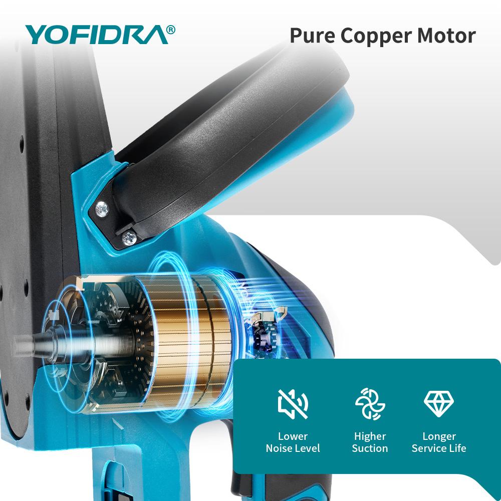 YOFIDRA 2000W Electric Hedge Trimmer 15000RPM Lawn Mower Garden Landscaping Hedge Pruner Trimmer Tool For Makita 18V Battery
