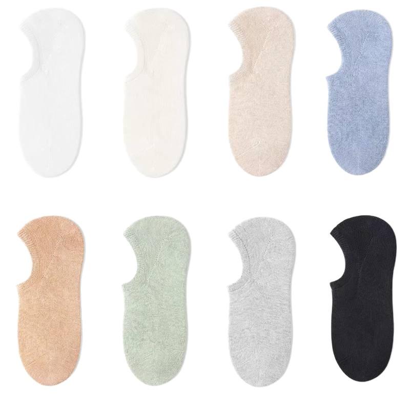 Female Summer Thin New Cotton Shallow Mouth Invisible Non Slip Not To Drop with The Boat Socks