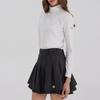 GOXO Charcoal Two Layer Skirt Metal Heart