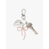 PINK PINEAPPLE RIBBON UNLOCKED KEYRING_PINK