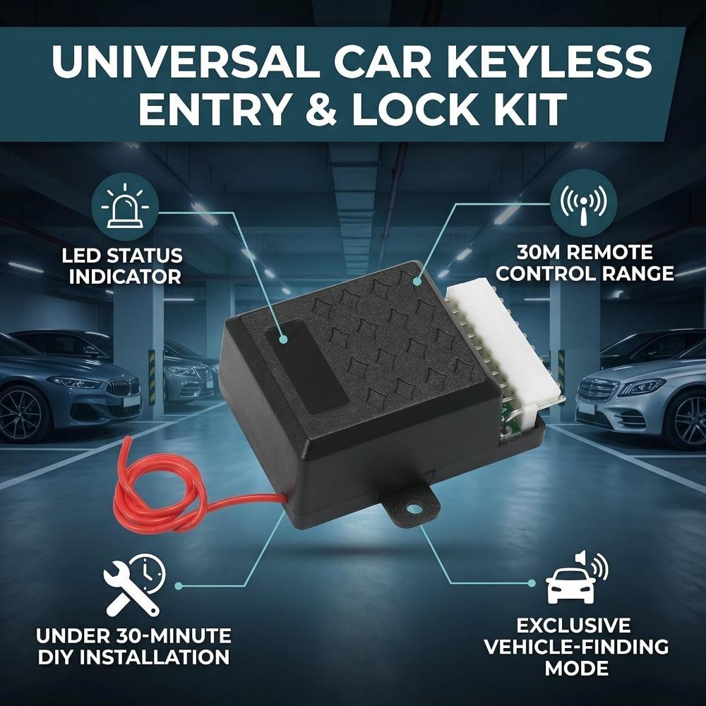 Release Button Remote  Kit 12V Auto Remote Lock System Universal Locking System  Universal Fitment