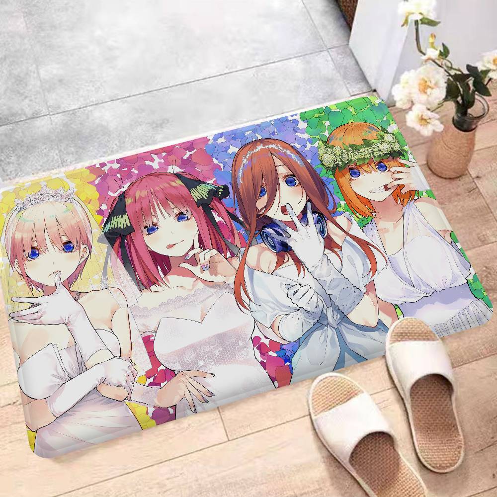 

Cartoon Quintessential Quintuplets Anti-slip Absorbent Long Strip Room Mat Soft Cushion Bedroom Carpet Household Decor 40x60 cm