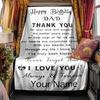 Dad Angel Wings Blanket Personalized Name Soft Comfortable Stylish Blanket Car Blanket Perfect For Travel Camping Outdoor Home Suitable For All