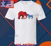 New Shirt Republican And Democrat Logo T-Shirt Funny Usa Unisex Size S-5XL