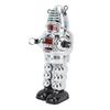 Metal Fencing Robot Adult Clockwork Walking Figurine Toy for Collection Birthday Holiday Gift