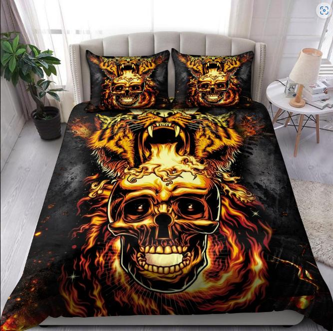 3D Skull Head Bedding Sets Duvet Cover Bedding Set Soft Bedroom Decor