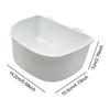 Pet Hanging Food Bowls Removable Adjustable Durable PP Feeding Crate Bowl Multipurpose Feeder for Small Dogs Cats Airline Cage
