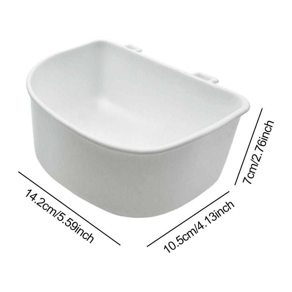 Pet Hanging Food Bowls Removable Adjustable Durable PP Feeding Crate Bowl Multipurpose Feeder for Small Dogs Cats Airline Cage