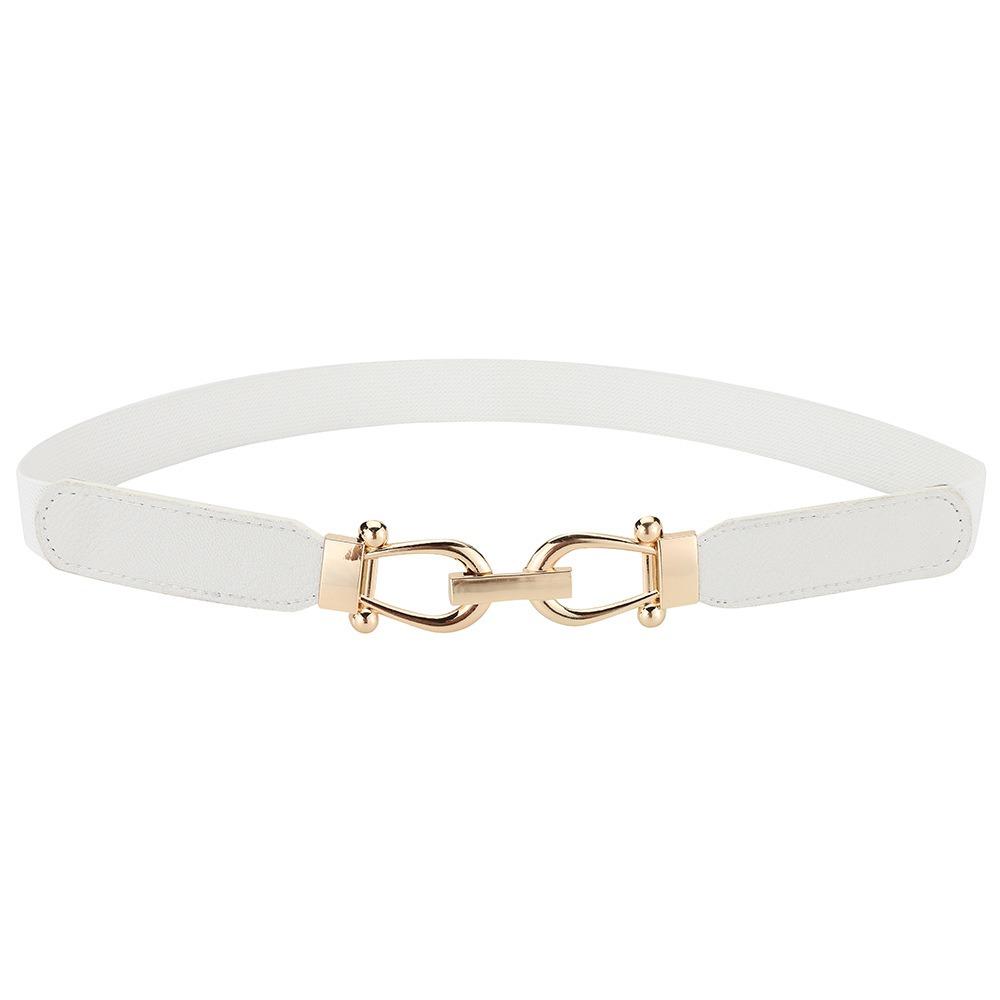 Stretchy Material Women s Belt Slim Design Skinny Belt Fashion Accessory Waist Belt  Waist Cincher белый