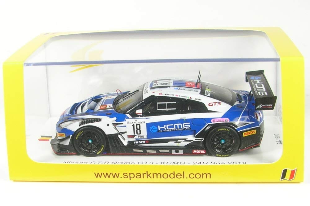 

Spark National Model Nissan NISMO GT3 2019 Spa 24H Liberati 1/43 GT-R #18 A. Imperatori/O. Jarvis/E.