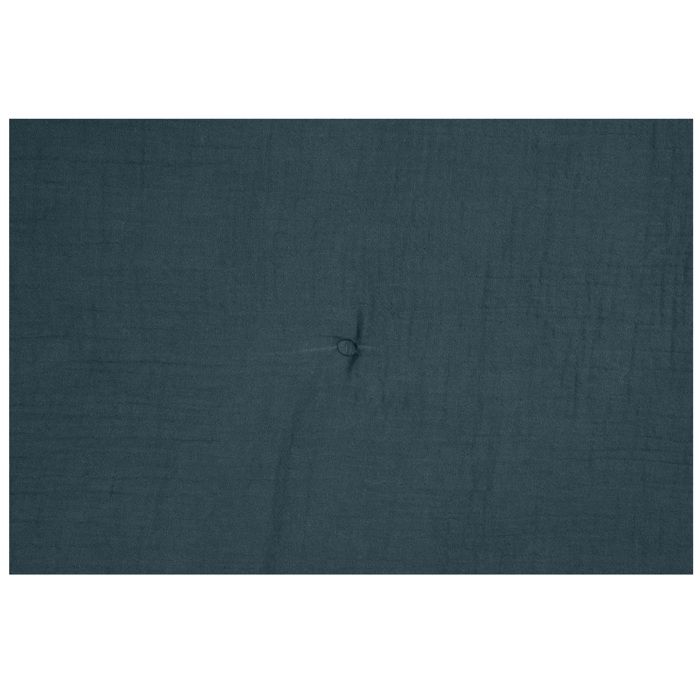 Plaid ou Edredon en gaze de coton 180 x 220 cm Pop color petrole