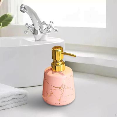 Ceramic Pump Soap Dispenser Farmhouse Empty Body Wash Lotion for Travel