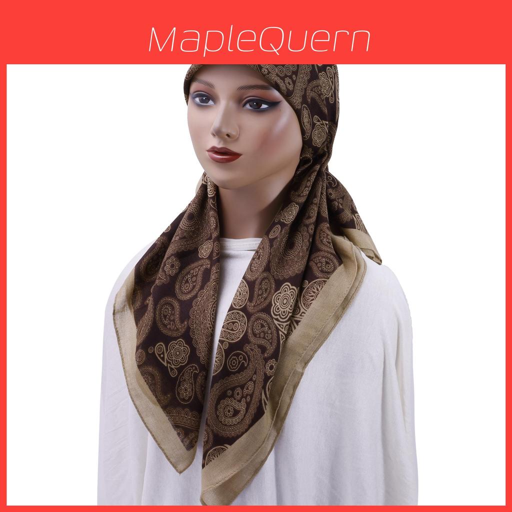 Polyester Print Infinity Headscarf With Sun Shield For Casual Summer Wear