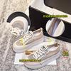 Thick-soled Fisherman Shoes Women's 2025 New Women's Shoes Summer Casual Single Shoes Versatile Thick-soled Mesh Breathable White Shoes Women