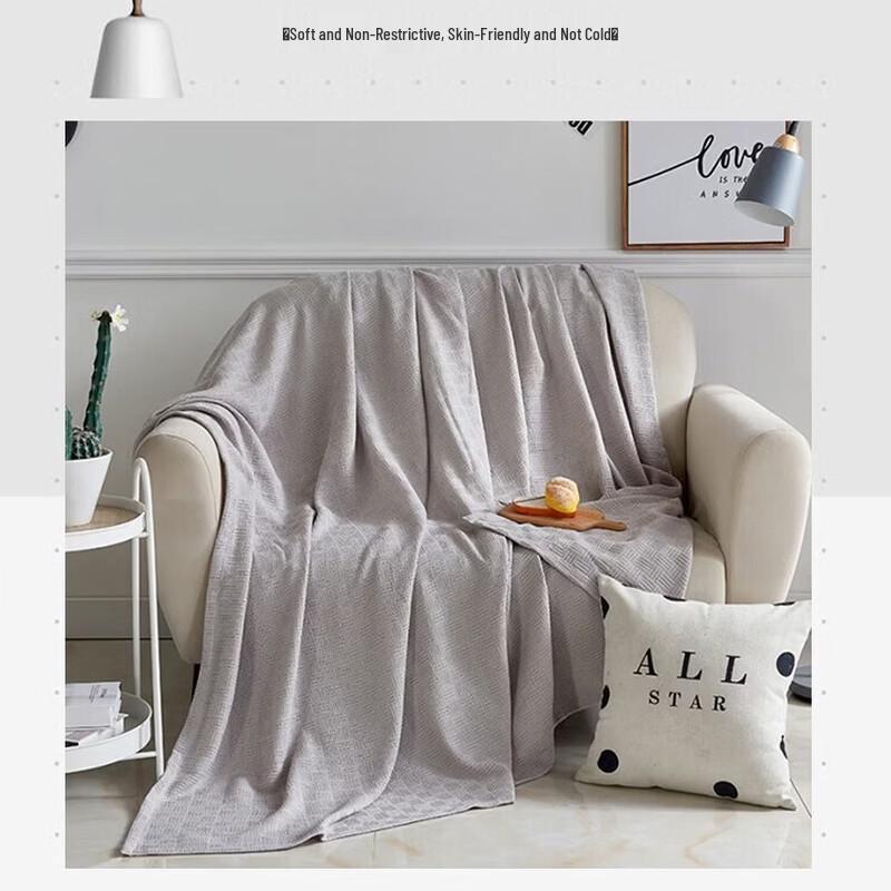 Пледовое покрывало Muji из хлопковой марли