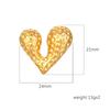 Popular Earrings 18K Gold Stainless Steel Personalized Liquid Love Stud Earrings Design Sense Earrings