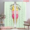2pcs 2D Flat Printing Drapes Ice Cream Cone Polyester Fabric Without Electricity Birthday Party Use for Holiday Portraits and