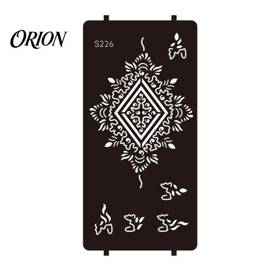 Wedding Henna Stencil Reusable Indian Tattoo Stencils, Mehndi Hand Painting Templates, Bohemian Style DIY Flower Pattern for Body Art, Festival Makeup