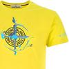 Stone Island Pattern Printed Loose Fit Crew Neck Short Sleeve T-Shirt Men tops Yellow 74152NS83-V0051