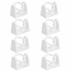 8pcs Rotatable Design Curtain Pole Holder No Drill Curtain Rod Holder  Wall Mount