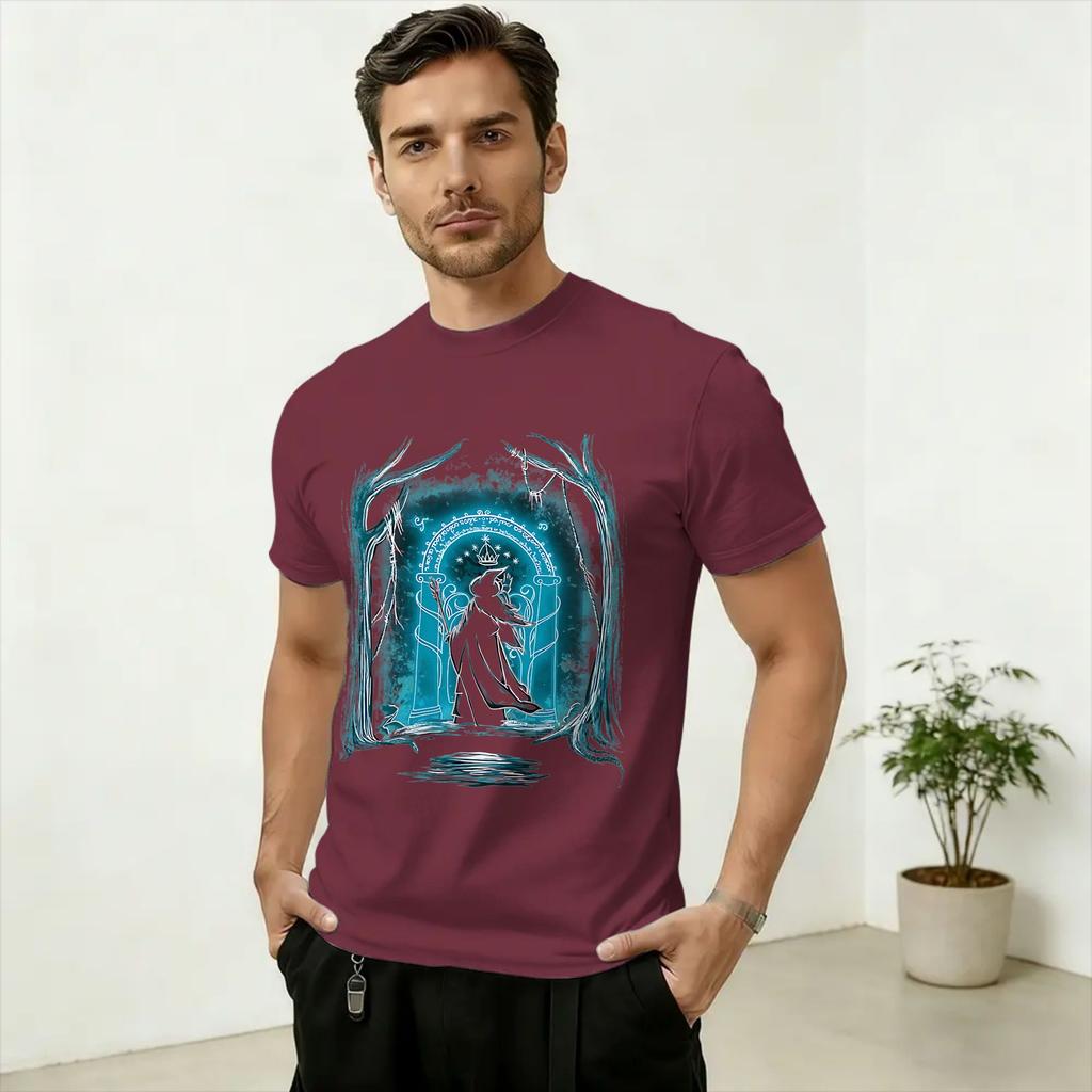 Unisexs TShirts SAURON Art Casual 100 Cotton Tee Shirt Short Sleeve T Shirt Round Collar Clothing Graphic