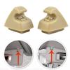 Sun Visor Support Retainer Fastener Clips Beige For GMC 95994975 2PCS ABS & PC