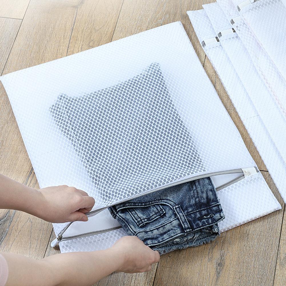 1/2/3pcs Honeycomb Mesh Laundry Bags Net Fabric Durable And Reusable Delicate Wash Bag Travel Organization Bag For Lingerie