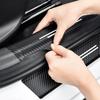 4pcs Car Front Rear Door Protector Sticker Car Door Sill Decorative Strip Car Door Sill Anti Scratch Strip Auto Accessories