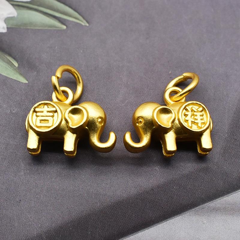 Elephant Metal Pendant Fashion Diy Earrings Bracelet Necklaces Pendants Accessories