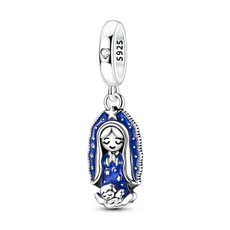 925 Silver Blue Charms Murano Glass Star Octopus Beads Pendant Bracelets Necklaces Womens DIY Jewelry Gift