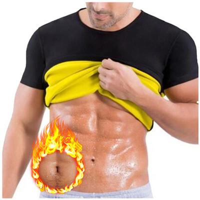 Herren Bauchweg Kurzarm Unterhemd Fitness Kleidung Sport Schweiß Korsett Große Größe Bodybuilding Shapewear