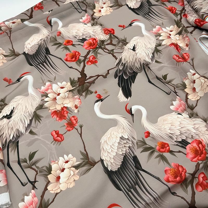 

100x148cm Thin Linen New Chinese Style Dress Fabric Cheongsam Shirt Thin Breathable Material Women Dress DIY Fabric 100x148cm