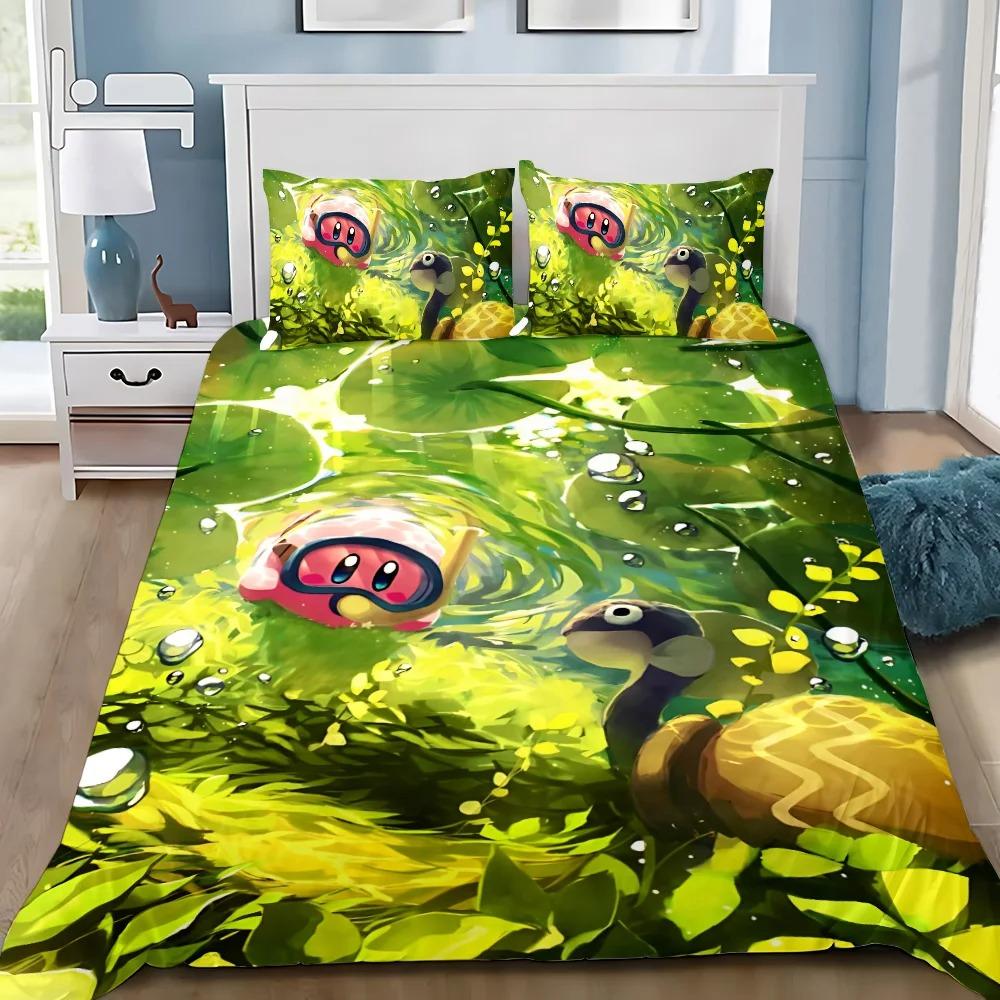 Πάπλωμα Kirbys Star Allies 3D Εξαιρετικό Παιχνίδι Anime Ψηφιακή Εκτύπωση Σετ Κλινοσκεπάσματος Πάπλωμα Κρεβάτι Νεανικό Διακόσμηση Σπιτιού Παιδικό Αγορίστικο Δώρο
