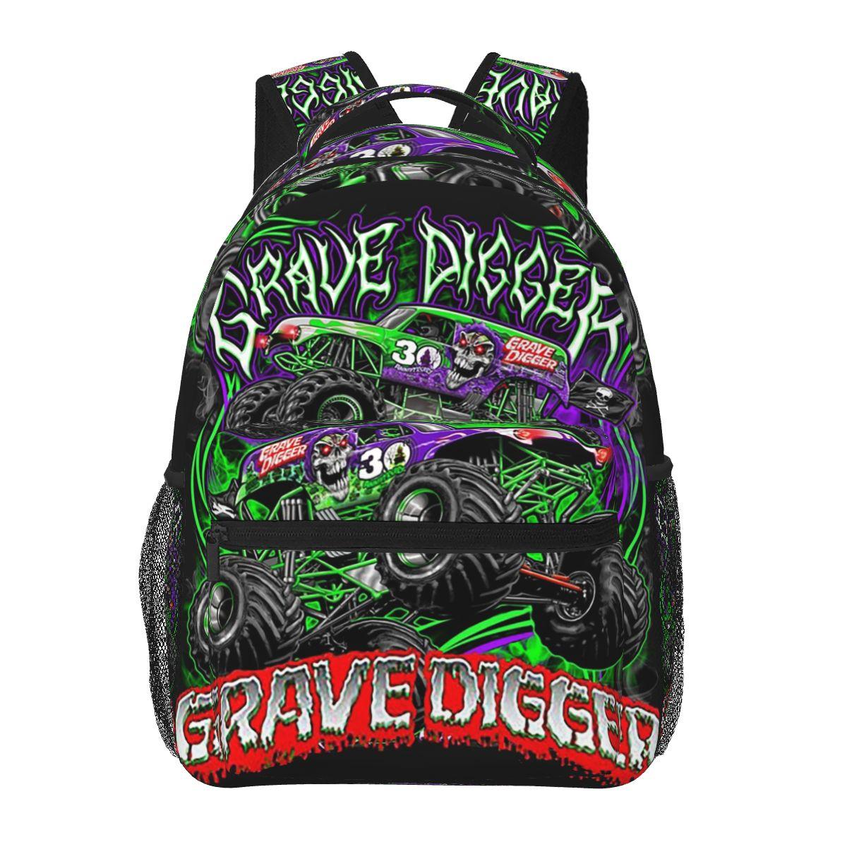 

Classic Monster Jam Truck Pattern Backpack Hot Sale Daypack Large Capacity Children BookBag School Bag Shoulder Bags for Men One Size