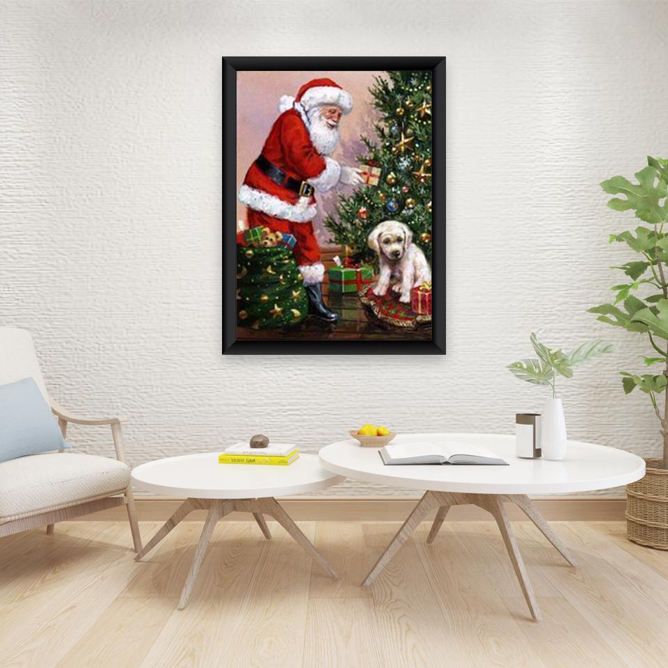 DIY Santa Claus 5D Diamond Painting Full Round Drill Cartoon Resin Wall Art Embroidery Craft Home Decor Handmade Christmas Gift