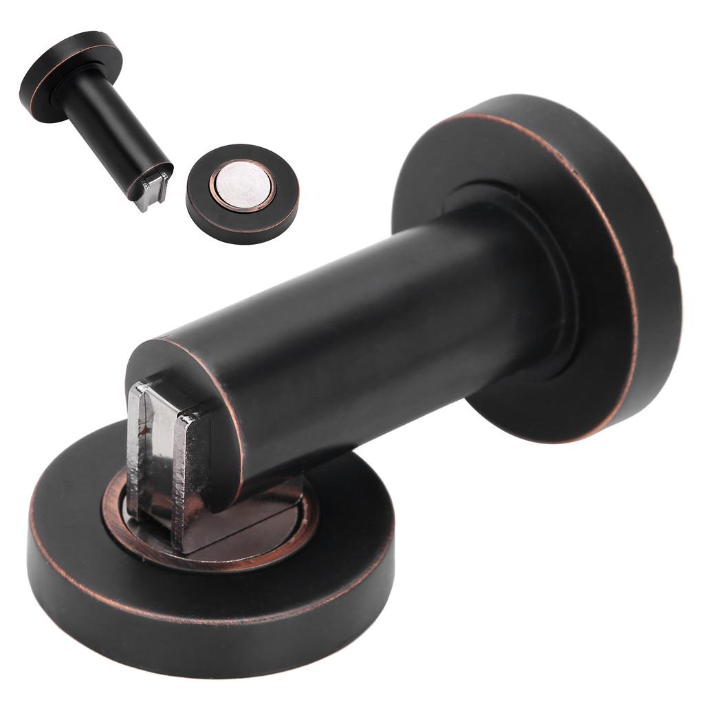 Magnetischer Türstopper Zinklegierung Türen Festhalter Set für Zuhause Büro Gewerbliche Nutzung(RotSchwarz )