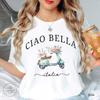 Ciao Bella Italy Shirt, Italian Scooter T-shirt, Unisex