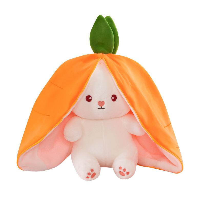 

Fruit Shapeshifting Rabbit Plush Toy Stuffed Action Dolls Kids Pillow Throw Carrot,50CM/19.69in