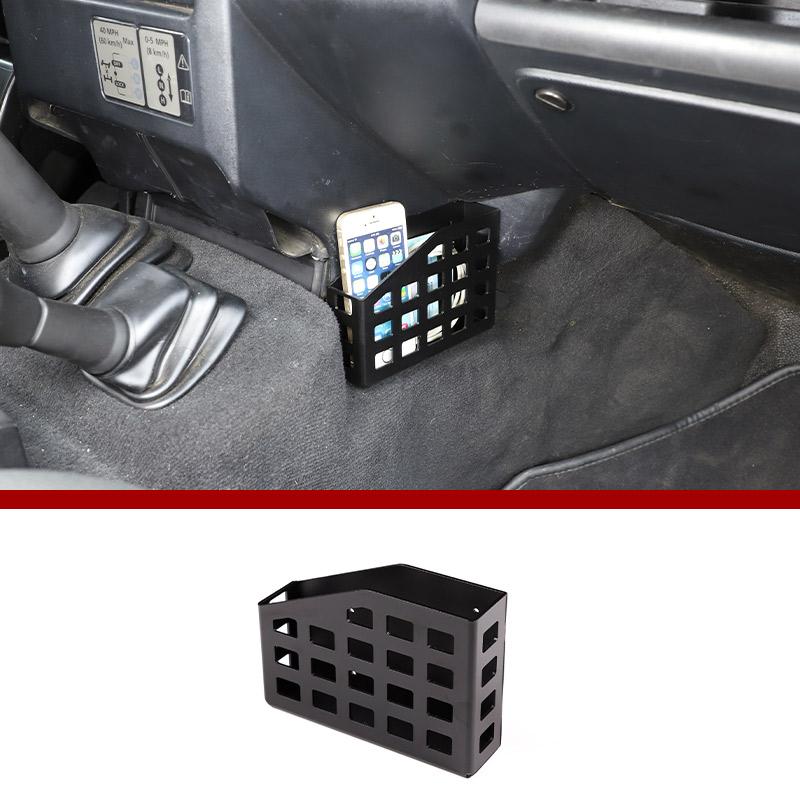 

For Land Rover Defender 90 110 130 2004-18 Aluminum Car Central Control Side Storage Basket Seat Gap Storage Box Car Accessories