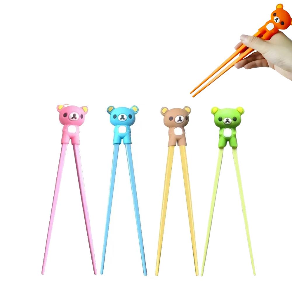 Bacchette Orsetto Carino Bambini Piccoli Per Bambini Bacchette di Allenamento per Imparare Aiuti Bacchette per Sushi Aiutante per Imparare Gadget per