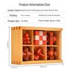 Kongming & Luban Wooden Puzzle Set for Kids – Brain-Teasing Magic Cubes for Intellectual Development