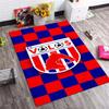 Romania National Football Team Shield Rug Red Blue Yellow Diagonal Stripe Soft Carpet for Supporters