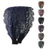 Women Hairband Wide Retro Style Sweet with Teeth Elegant Hair Accessories Anti-slip Lace Embroidered Hair Hoop for Daily Life
