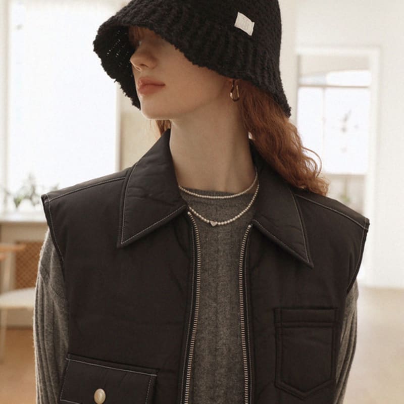 Marchen Loel knit crochet bucket hat_3color