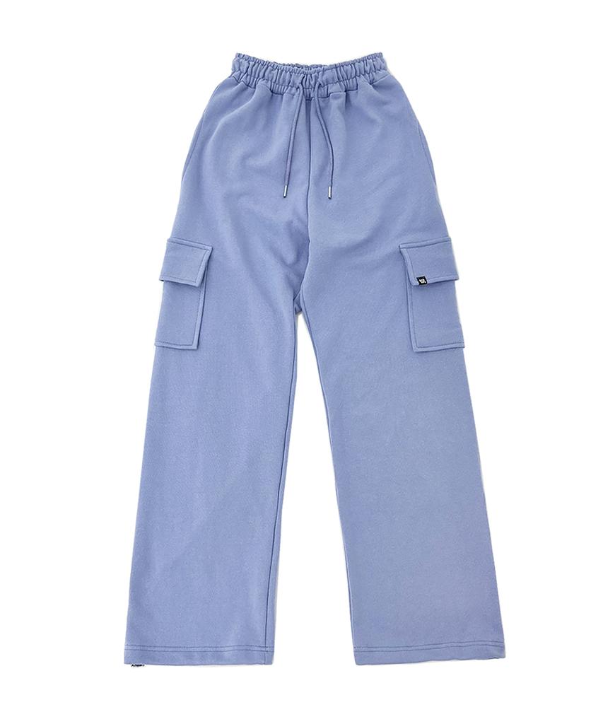 WHEN YOU MOVE Point Logo Cargo Sweatpants Lavender