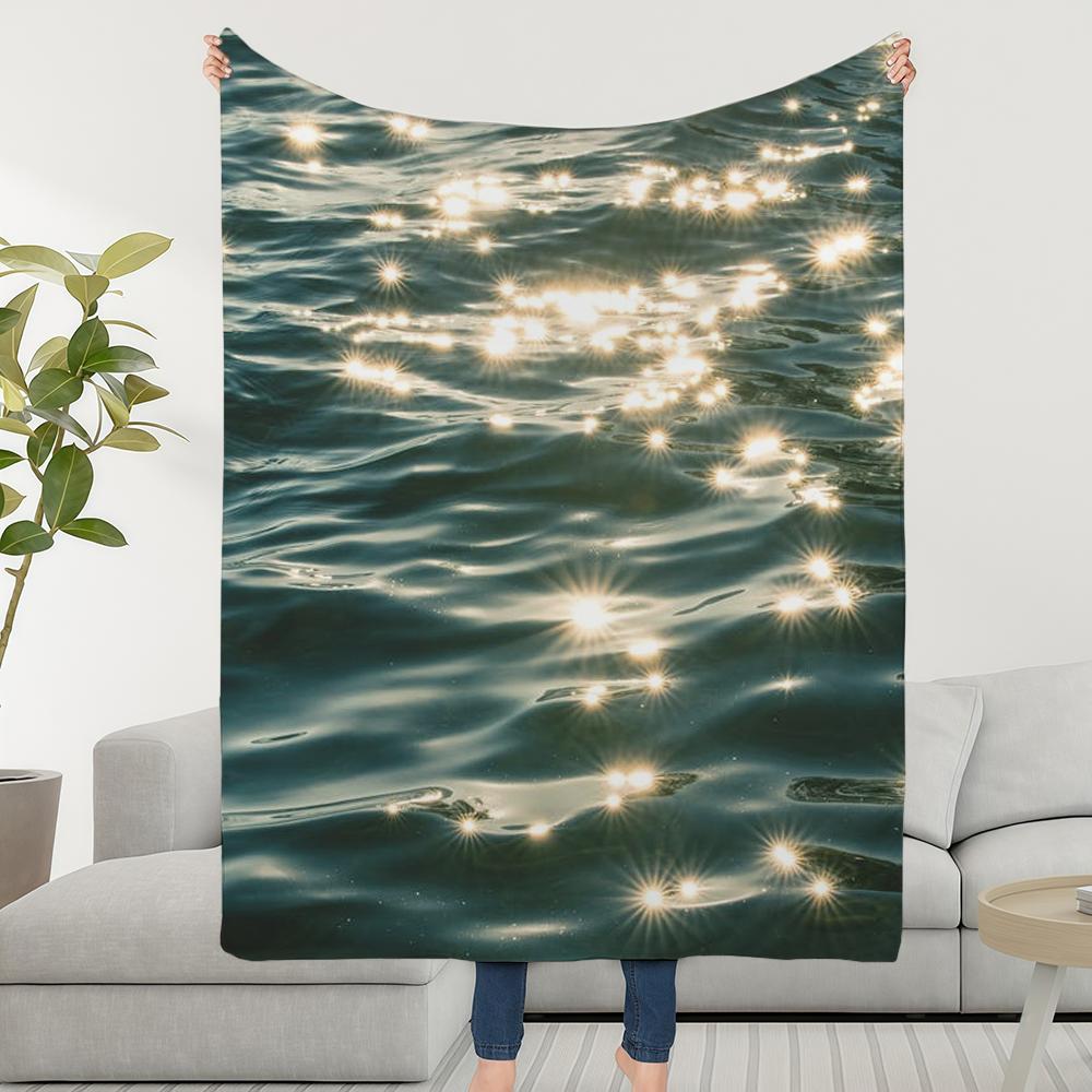 Blanket Throw Super Cosy Plush Living Room Sofa Surface Couch Sea Childish Shimmering Birthday Gifts