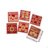 6 Pieces Chinese Red Envelopes Packets Hong Bao Spring Festival Supplies for Wedding